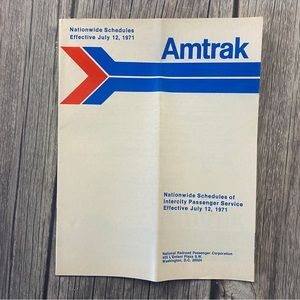 Amtrak - Nationwide Schedules of Intercity passenger Service July 12, 1971